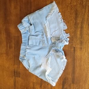 Distressed Jean Shorts